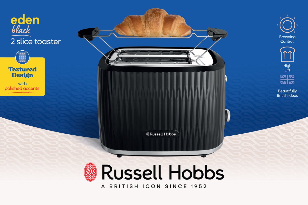 Russell Hobbs Eden Broodrooster Zwart - 27371-56 thumbnail 6