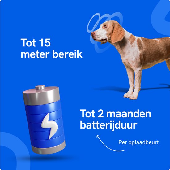 Dispositif anti-aboiement Premium - Ultrasonique - Fonctionnement rechargeable et automatique - Sans choc + résistant à l'eau - Pour tous les Chiens - Intérieur et extérieur