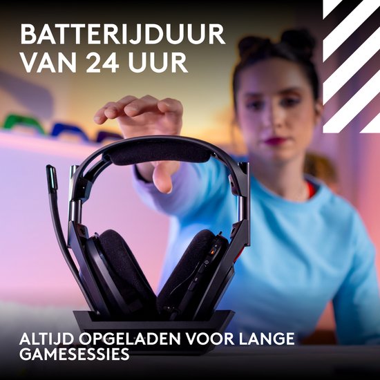 Logitech G Astro A50 Lightspeed - Draadloze Gaming Headset - PlayStation, PC, Nintendo Switch, Xbox - Zwart