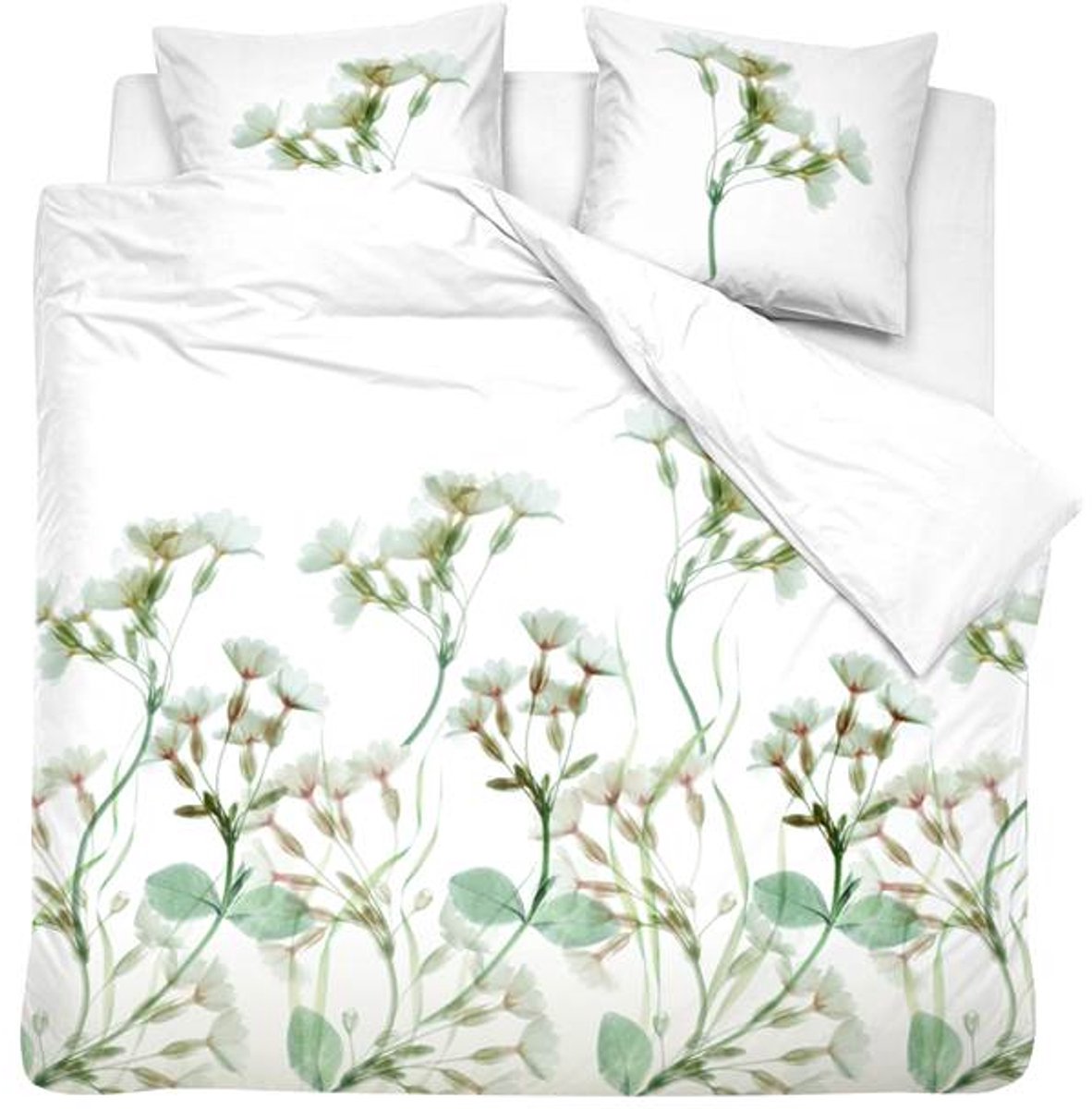 Cinderella Sereen Dekbedovertrek - Extra breed - 260x200/220 cm - Wit