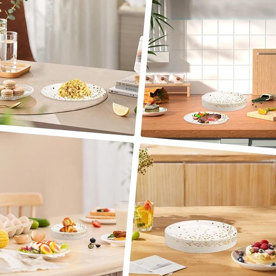 1000 stuks papieren borden, rechthoekig, zonder coating, wit, verse vezels, composteerbaar, van karton, snackborden, feestborden, taartborden, grillborden, voorgerechten, taartborden, taartonderleggers, taartborden, taartonderleggers, 1000 stuks
