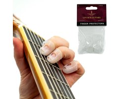 Vingerbescherming Gitaar 4 Stuks - Vingerbeschemer - Vingerhoedjes - Siliconen - Transparant - Maat S