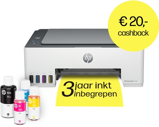 HP Smart Tank 5105 - All-in-One Printer - Inclusief tot 3 jaar inkt - Light Basalt