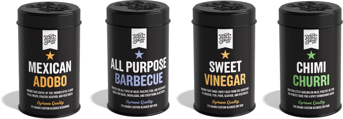 Holy Smoke BBQ - All Good Rub set 4pcs - BBQ Rubs - Kruiden - Dry Rubs