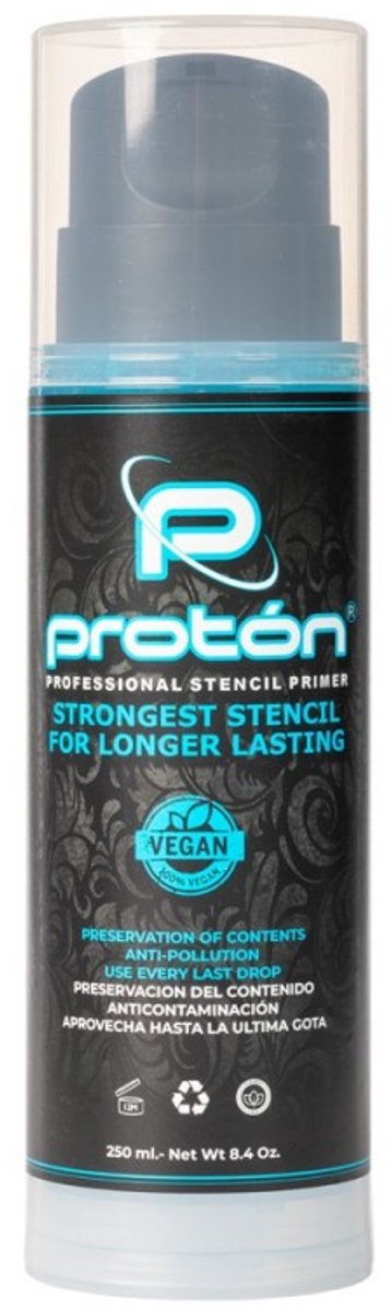 Proton Professional Stencil Primer | Blue 250ml | Tatoo Stencil Primer | Airless system |