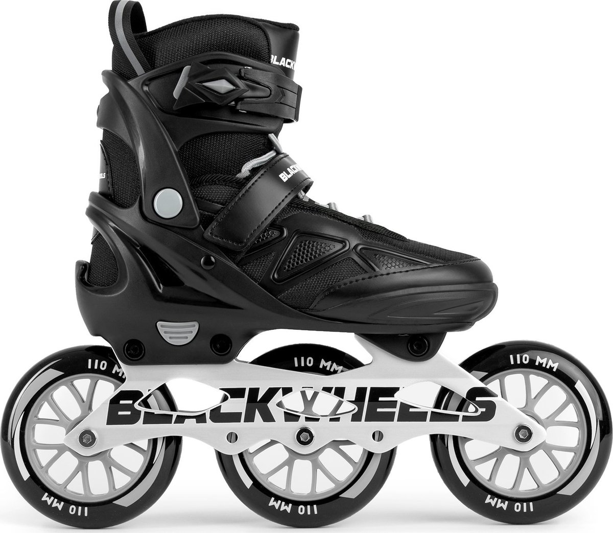 BLACKWHEELS Dynamic Skeelers Volwassenen Speedskates Inline Skates Inlineskates Verstelbaar M – 110mm wielen Zwart