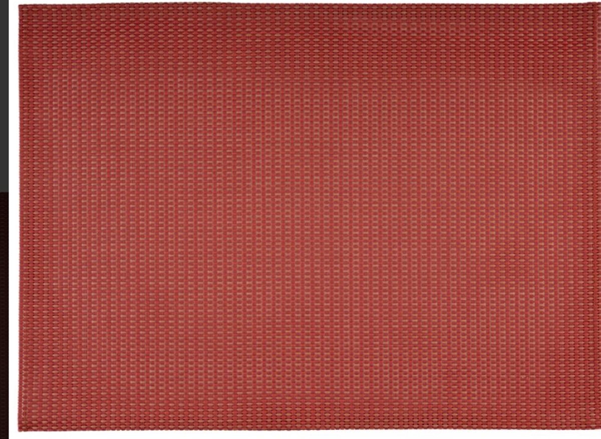 Placemat, fijne band, 45x33 cm, verpakt per 6 stuks, kleur oranje