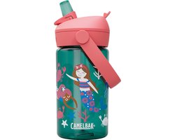 CamelBak Thrive Flip Straw Drinkfles Kids - 400 ml - Met Rietje - Waterfles - Groen (Mermaid Friends)