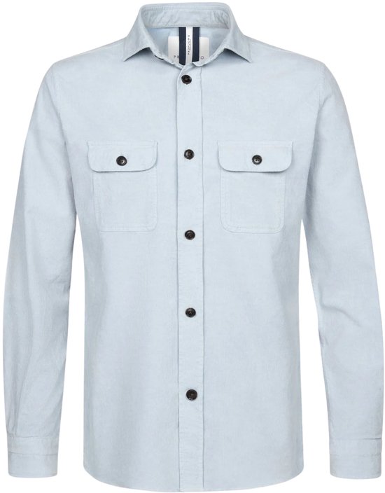 Profuomo - Vest Blauw Profuomo Overshirts Blauw Ppwf10008