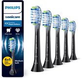 Bol.com Philips Sonicare Premium Plaque Defence C3 – Opzetborstels voor Elektrische Tandenborstel – Zwart – Verpakking van 5 - T... aanbieding
