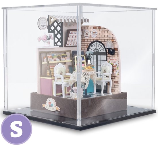 Crafts&Co Housse anti-poussière pour kit de construction miniature – Crafts Filles – Housse anti-poussière – 15 x 15 x 15 cm – Klein