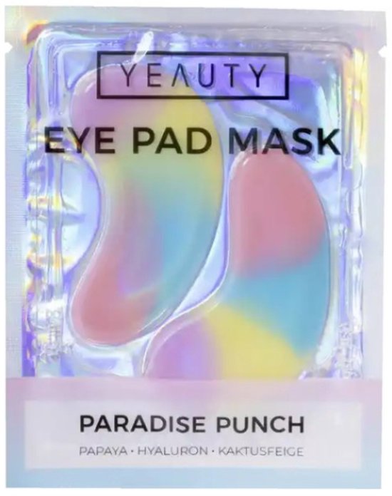 YEAUTY - Paradise Punch Eye Pad Mask - Oogmasker - 1 paar - Papaya, Hyaluron en Kaktus