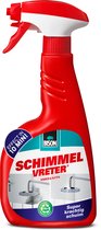 Bison Schimmelvreter® 500 ml tegen schimmel en algen op wanden, vloeren, voegen, binnen en buiten, speciale foam met krachtige werking, ook voor hardnekkige vlekken