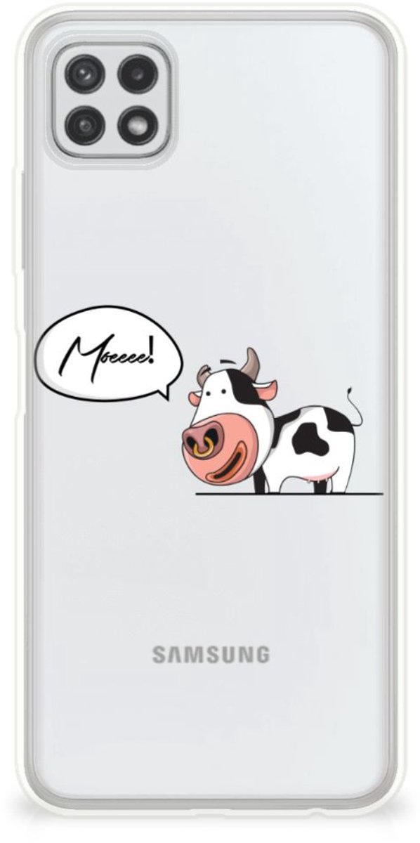 Samsung Galaxy A22 5G Telefoonhoesje met Naam Cow