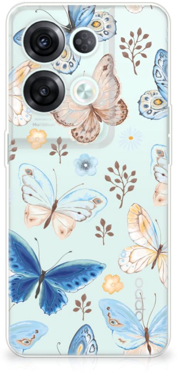 TPU Hoesje voor OPPO Reno8 Pro Vlinder