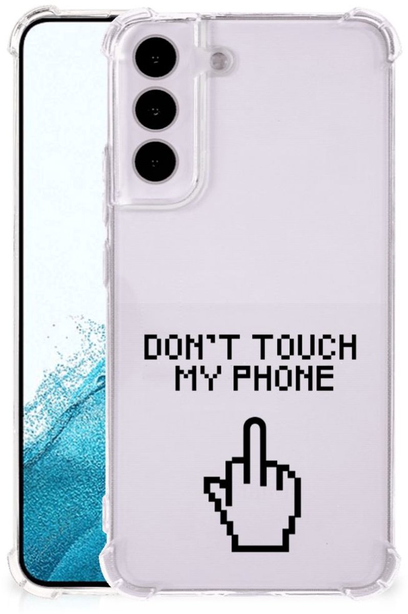 Samsung Galaxy S22 Anti Shock Case Finger Don't Touch My Phone
