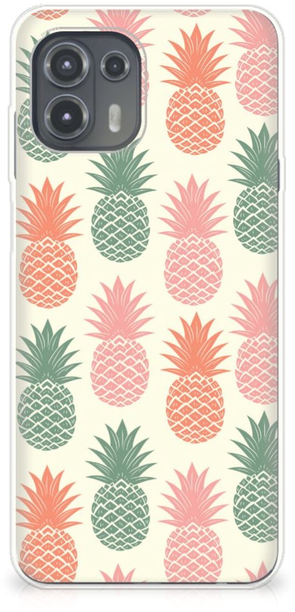 Motorola Edge 20 Lite Siliconen Case Ananas