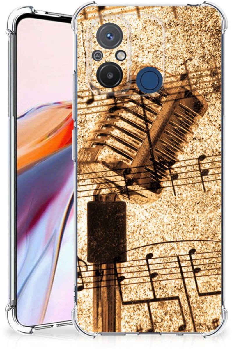 Xiaomi Redmi 12C Anti-shock Hoesje met foto Bladmuziek