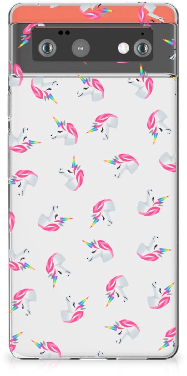 TPU bumper voor Google Pixel 6 Unicorns