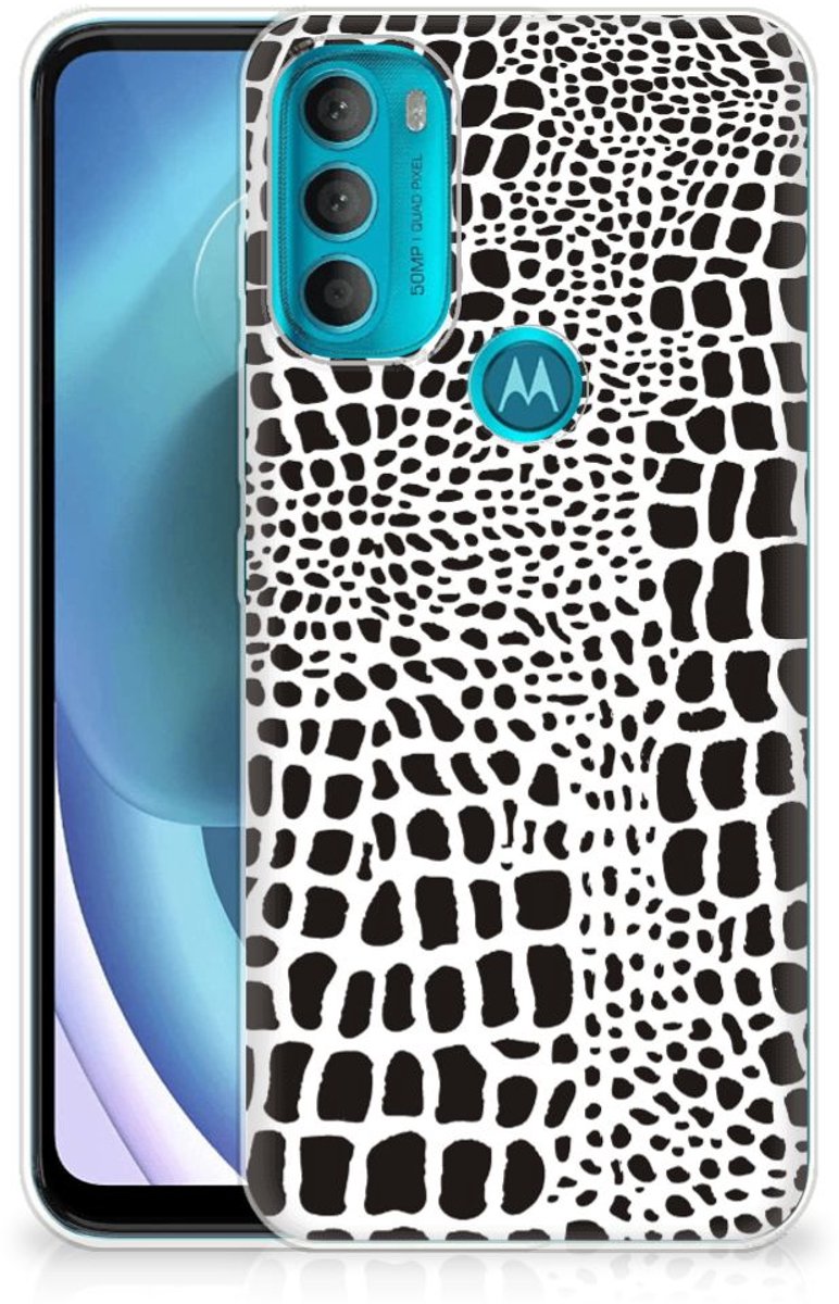 Motorola Moto G71 5G TPU Hoesje Slangenprint