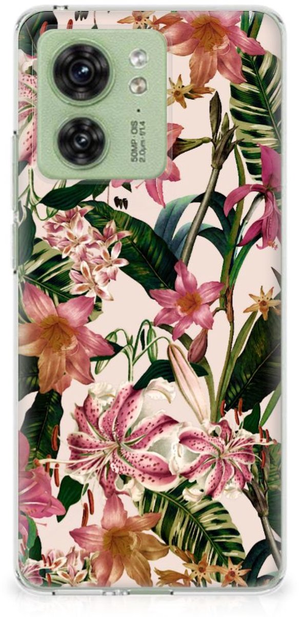 Back Cover voor Motorola Edge 40 TPU Case Flowers