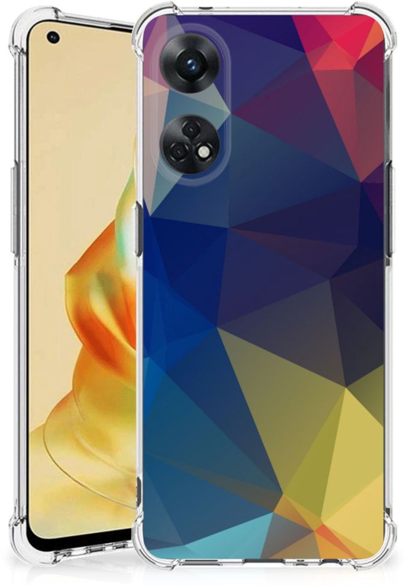 OPPO Reno8 T 4G Shockproof Case Polygon Dark