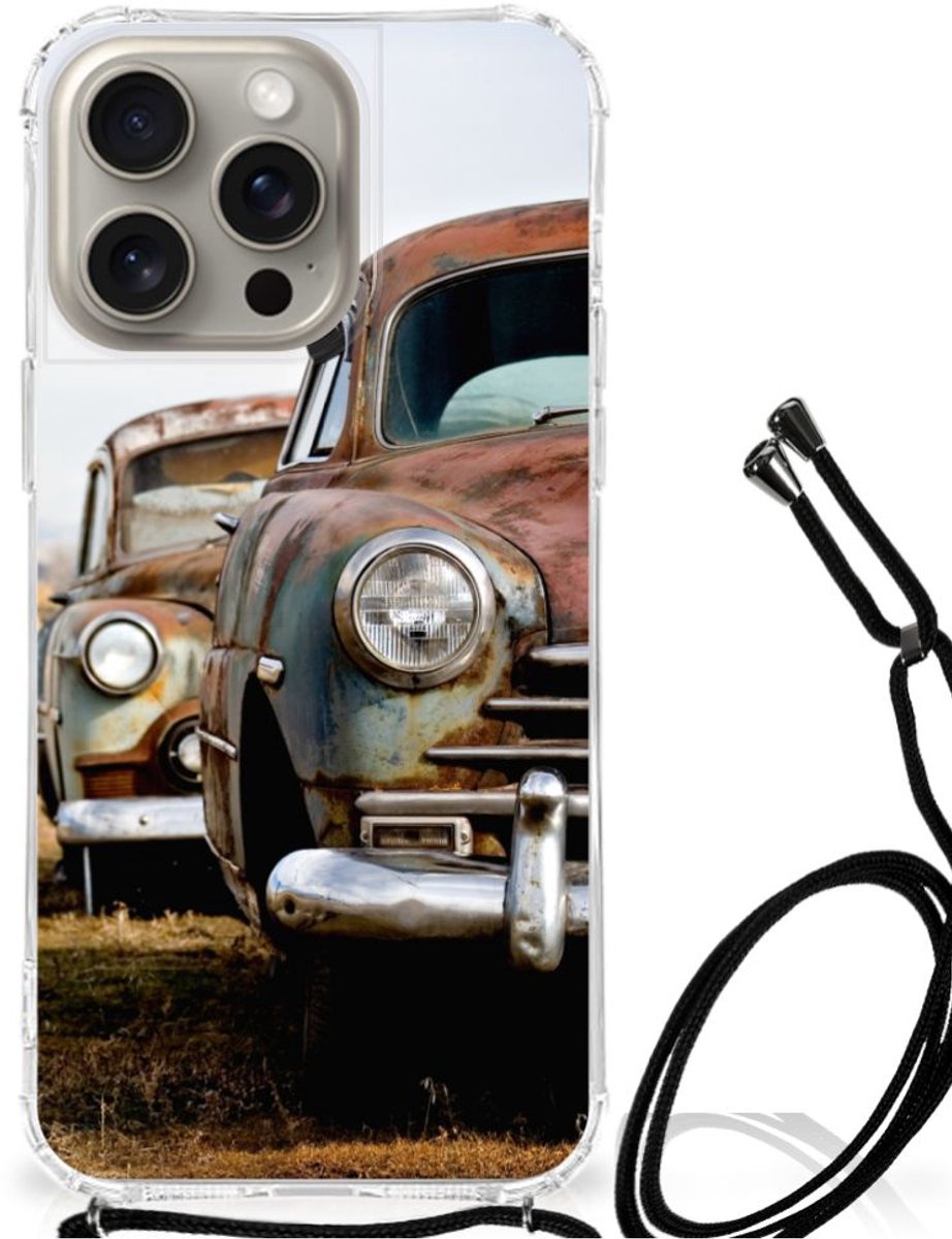 iPhone 15 Pro Max Anti-shock Hoesje met foto Vintage Auto