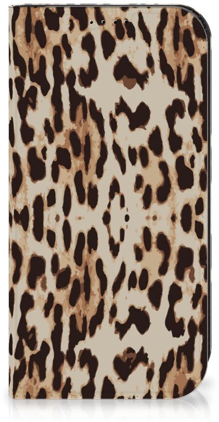 Étui pour smartphone adapté à iPhone 15 Pro Book Cover Léopard