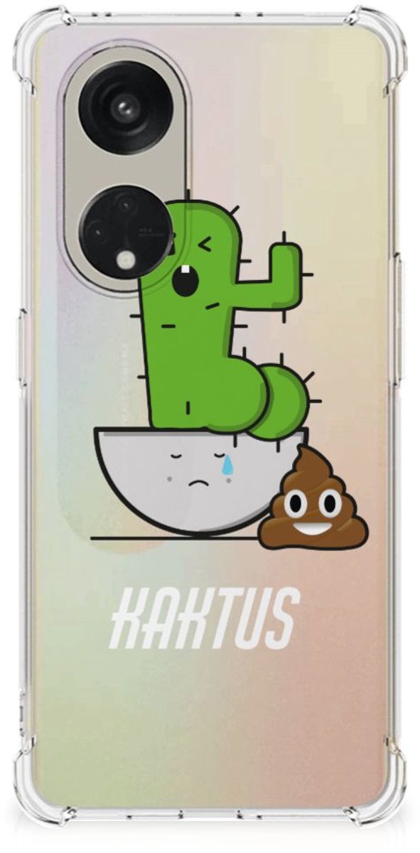 OPPO Reno8 T 5G Stevig Bumper Hoesje Cactus Poo