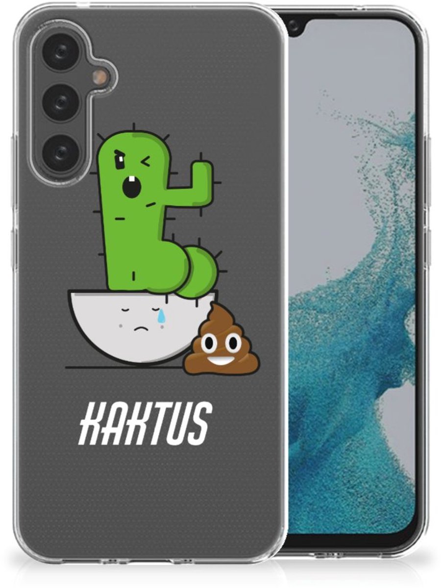 Samsung Galaxy A34 Telefoonhoesje met Naam Cactus Poo