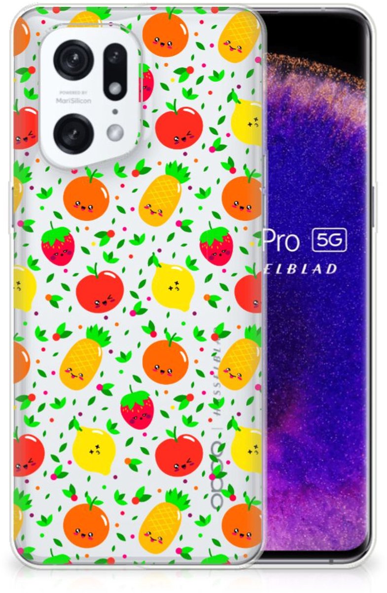 OPPO Find X5 Pro Siliconen Case Fruits