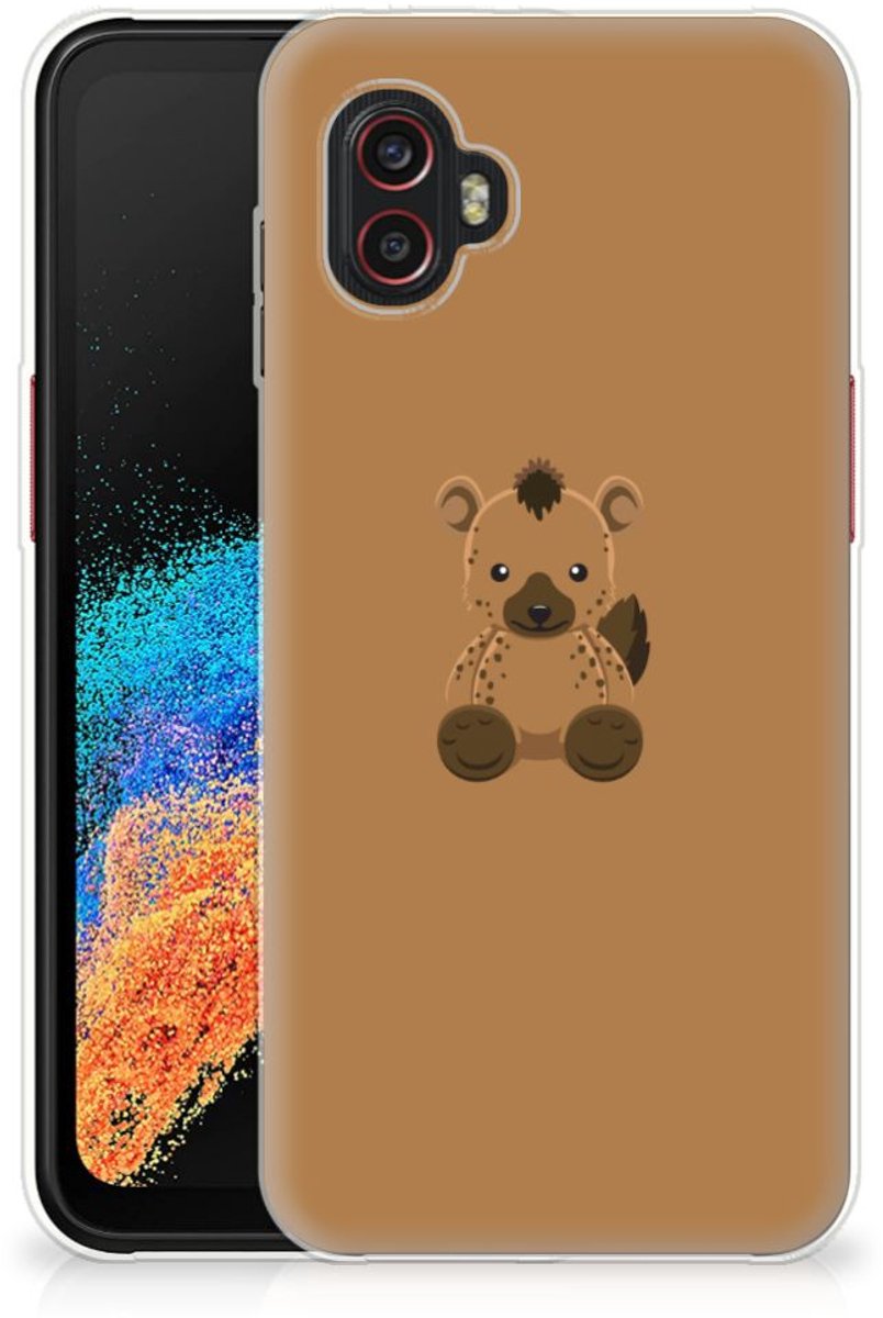 Samsung Galaxy Xcover 6 Pro Telefoonhoesje met Naam Baby Hyena