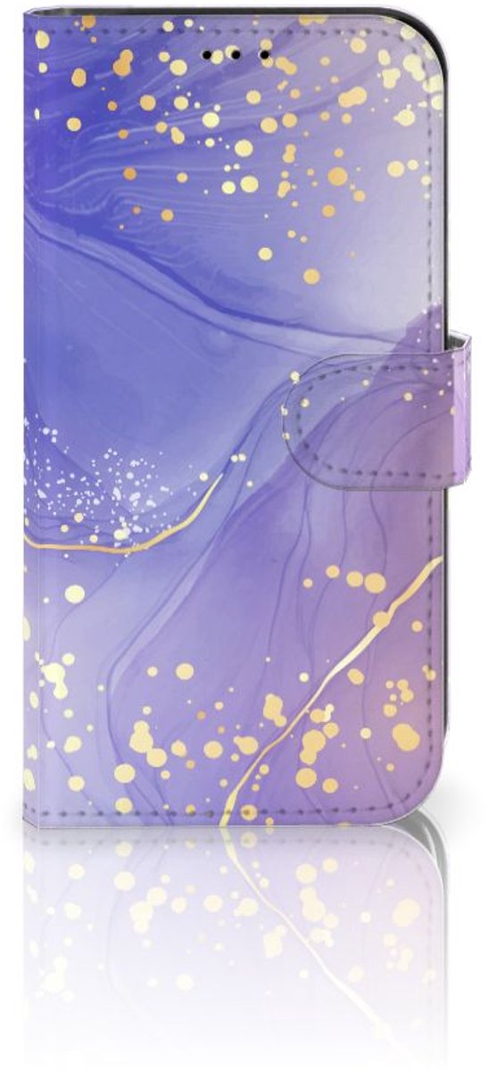 Hoesje voor Apple iPhone 13 Watercolor Paars