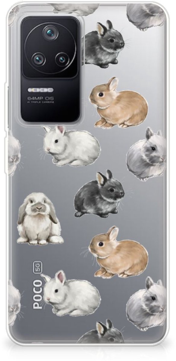TPU Hoesje voor Xiaomi Poco F4 Konijntjes