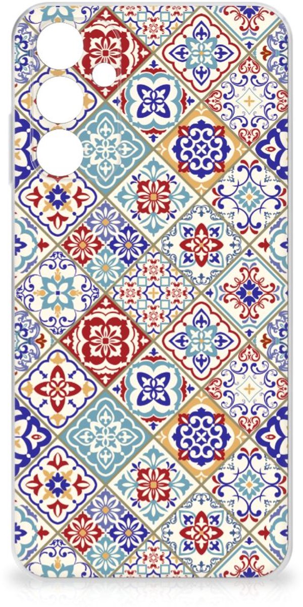 Samsung Galaxy A15 TPU Siliconen Hoesje Tiles Color