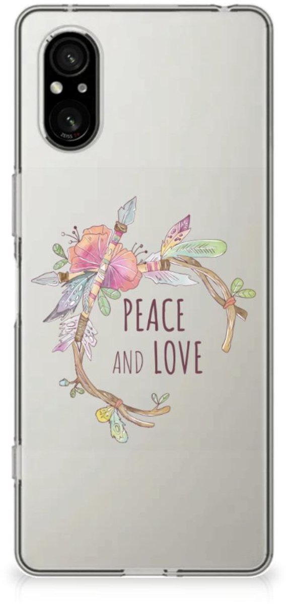 TPU Hoesje voor Sony Xperia 5 V Telefoonhoesje met Naam Boho Text