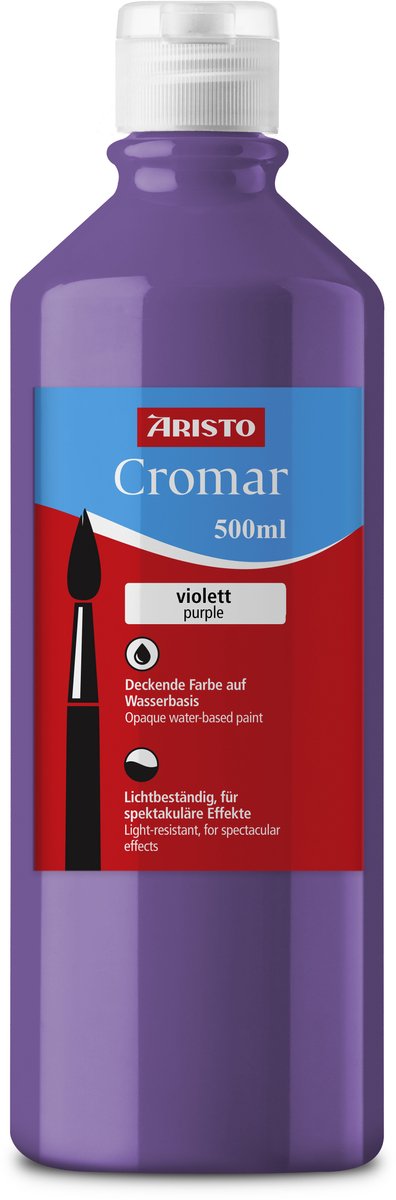 Aristo verf - Cromar - acrylverf - 500ml - violet - AR-30970