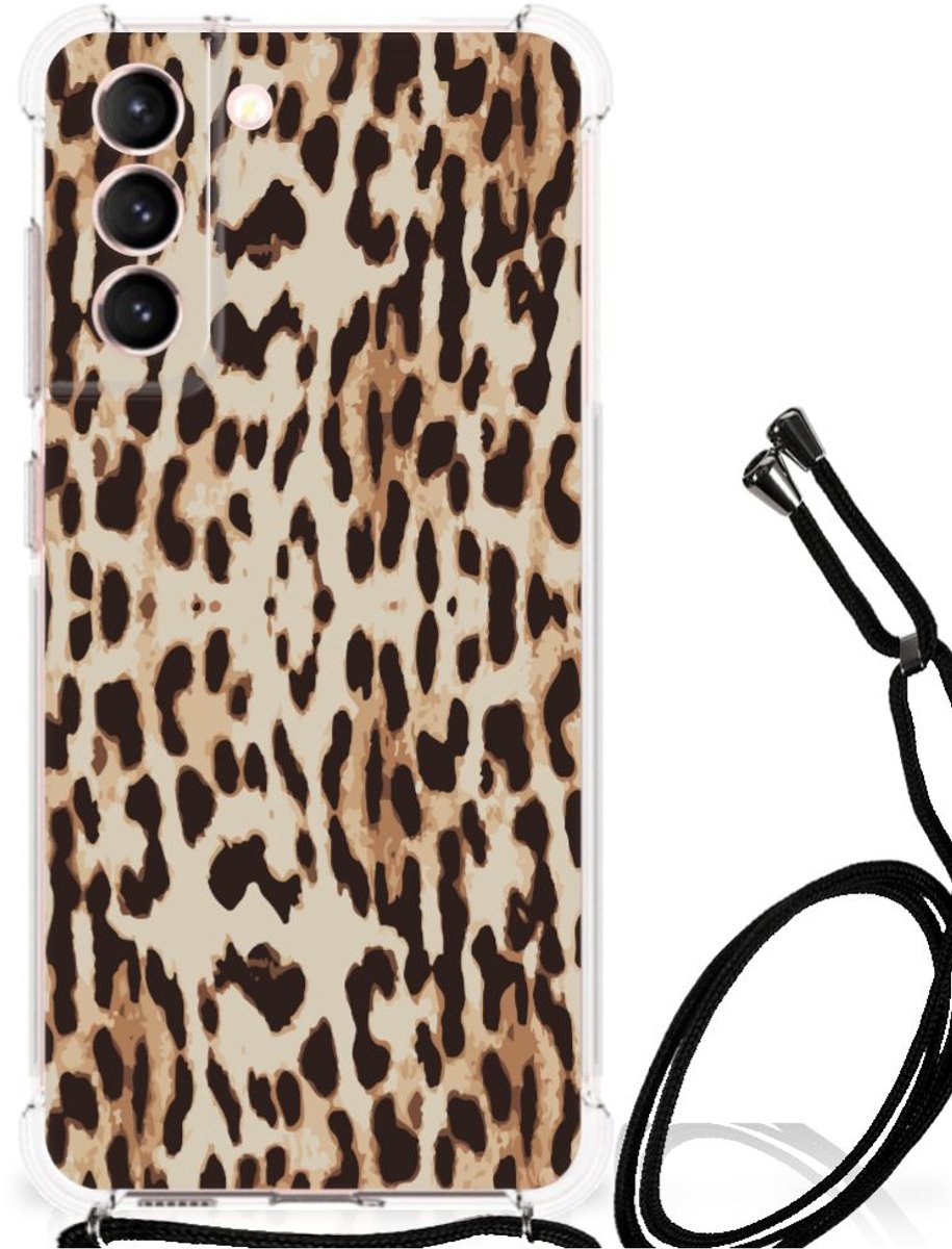 Samsung Galaxy S21 FE Case Anti-shock Leopard