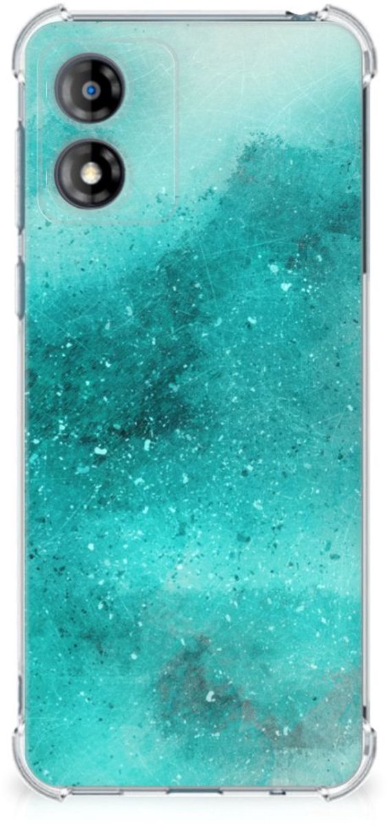 Back Cover Motorola Moto E13 Painting Blue