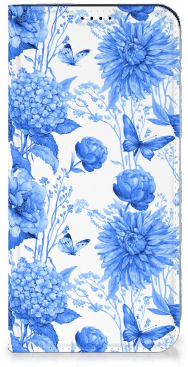 Smart Cover voor Samsung Galaxy A55 Flowers Blue