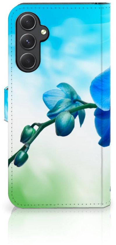 Coque Samsung Galaxy A24 4G Étui de Téléphone Orchidée Bleue