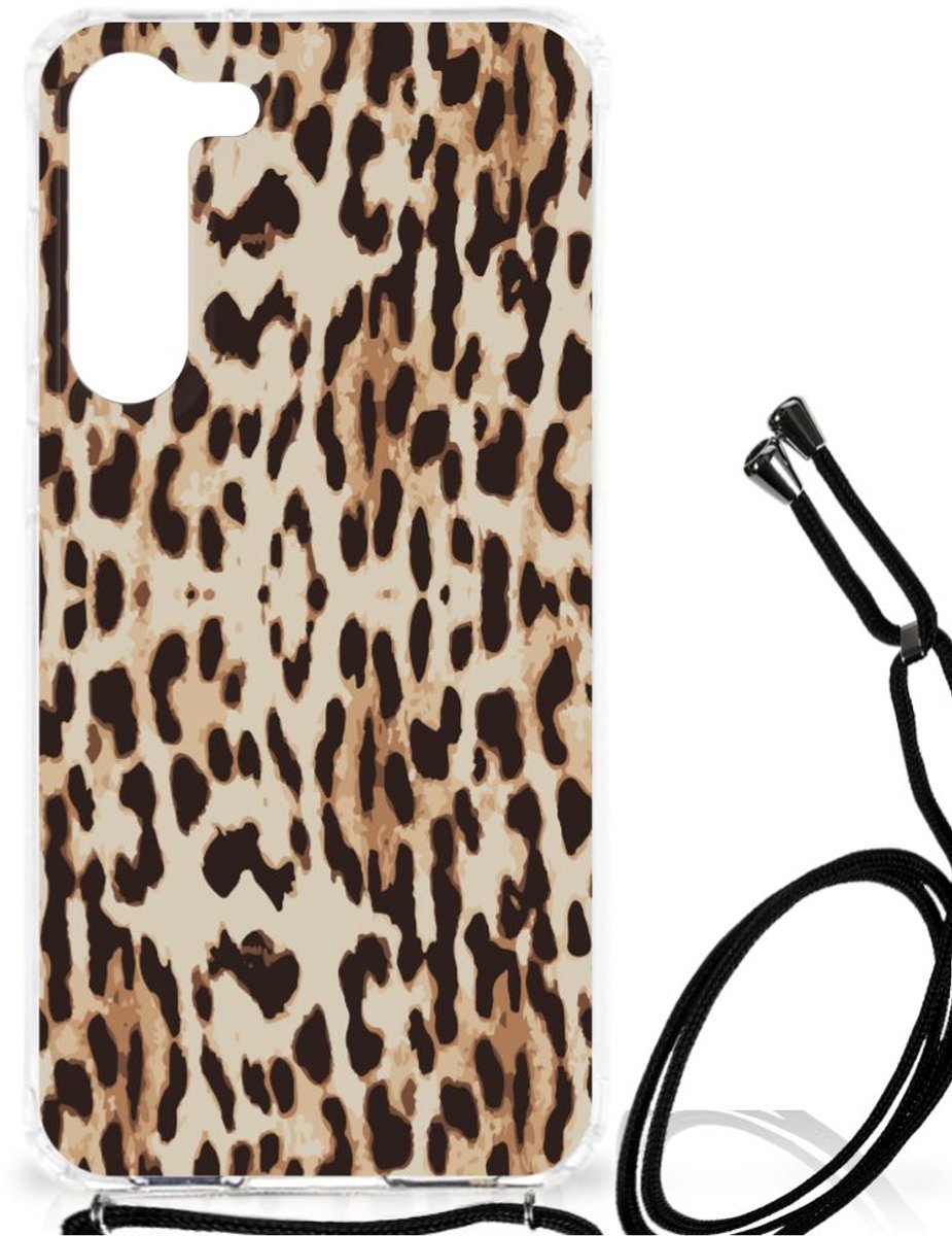 Back Cover voor Samsung Galaxy S23 Plus Case Anti-shock Leopard