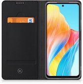 Étui de téléphone adapté pour OPPO A58 4G Wallet Book Case Marbre Oranje
