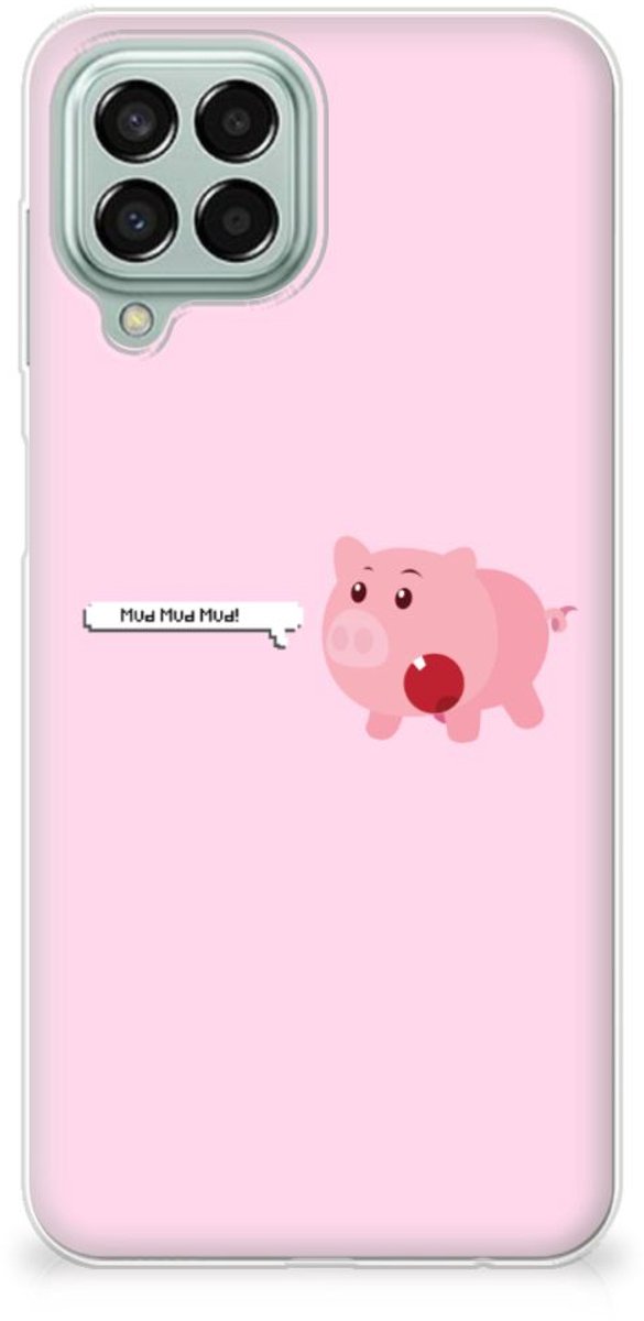 Samsung Galaxy M33 Telefoonhoesje met Naam Pig Mud