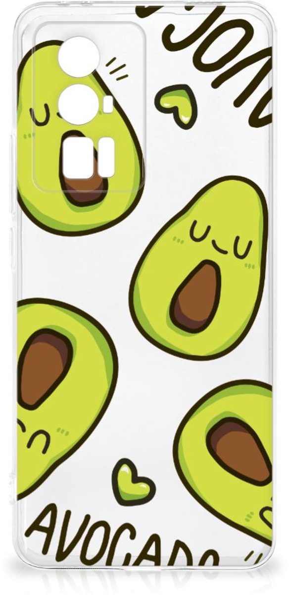 Xiaomi Poco F5 Pro Telefoonhoesje met Naam Avocado Singing