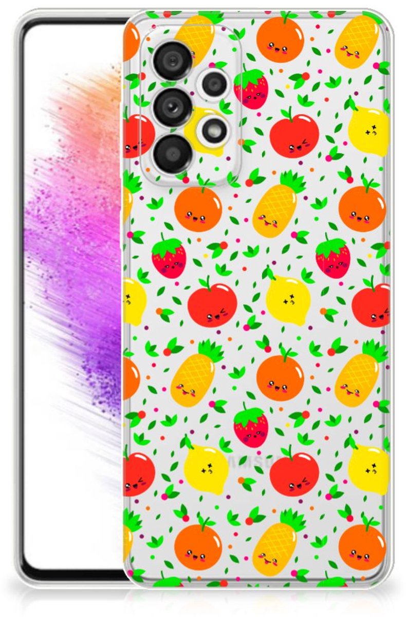 Samsung Galaxy A73 5G Siliconen Case Fruits