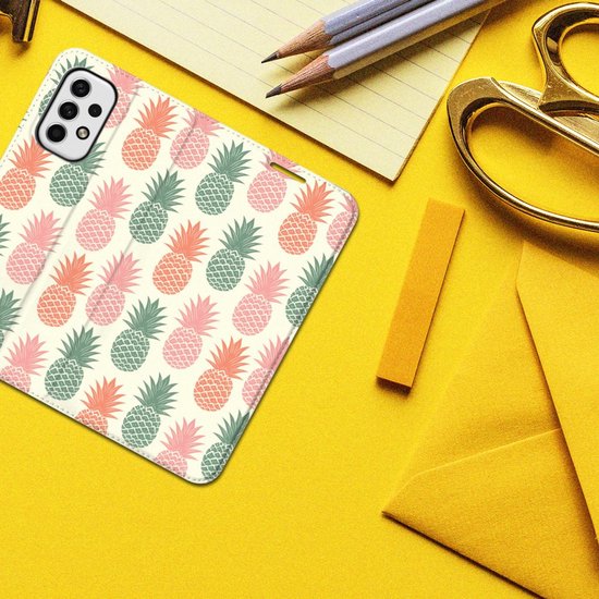 Coque Smartphone Samsung Galaxy A23 Nice Bookcase Ananas