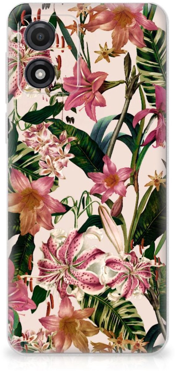Motorola Moto E13 TPU Case Flowers