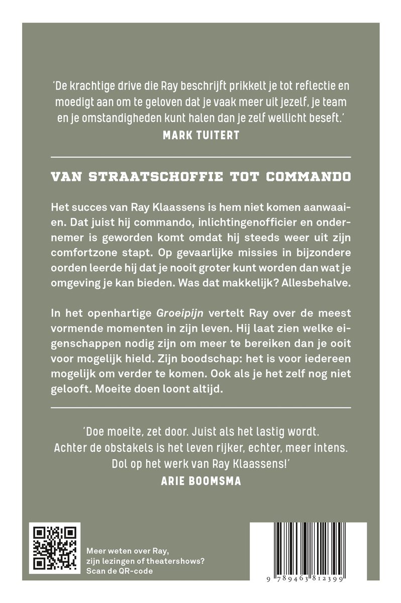 Groeipijn - back cover