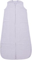 Meyco Baby Uni baby zomerslaapzak - pre-washed hydrofiel - soft lavender - 90cm - 0.5 TOG